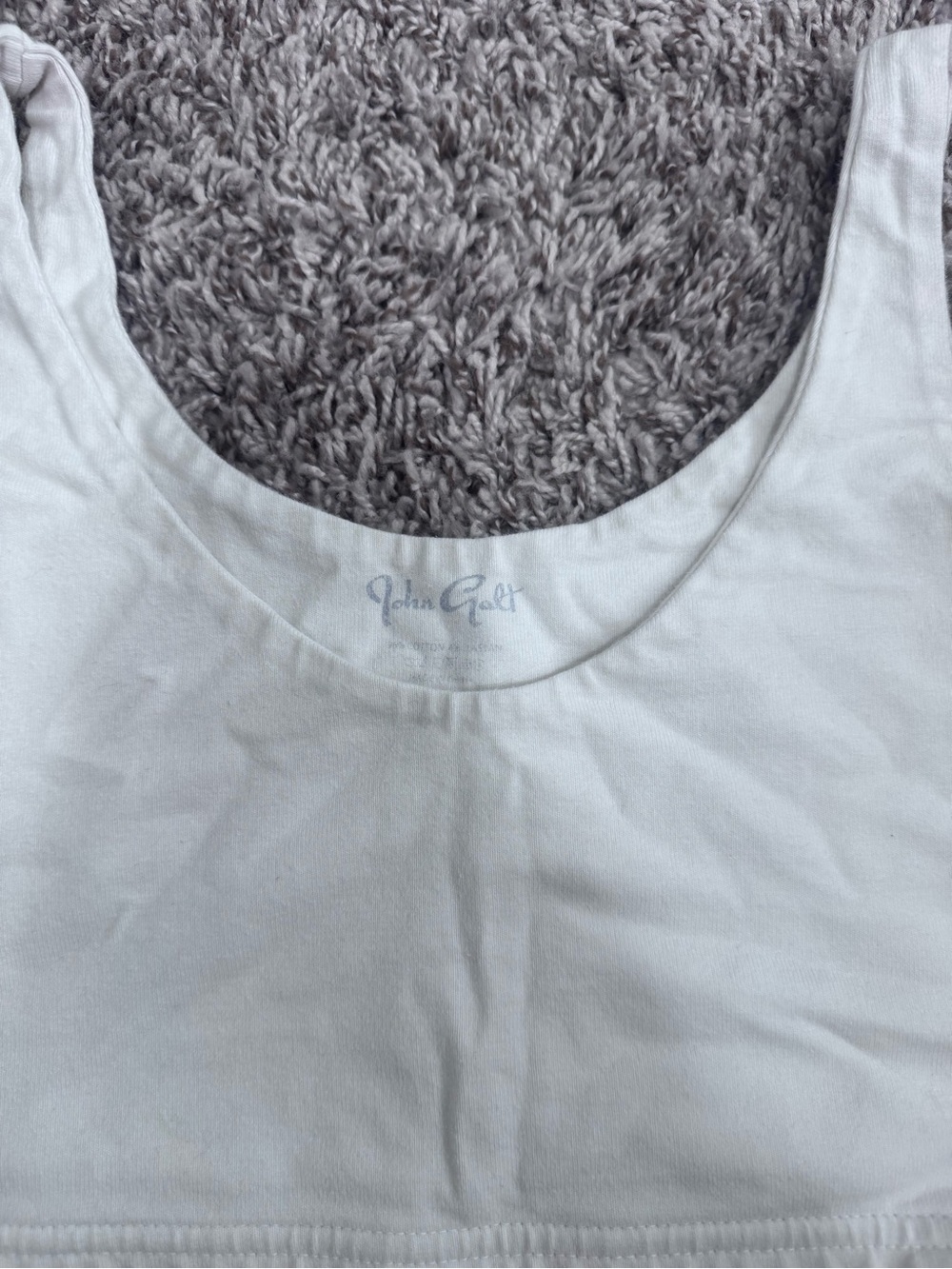 Brandy Melville White Scoop Crop Tank - Picture 3 of 5